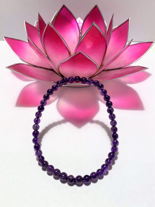 Ametist Armband (4 mm)
