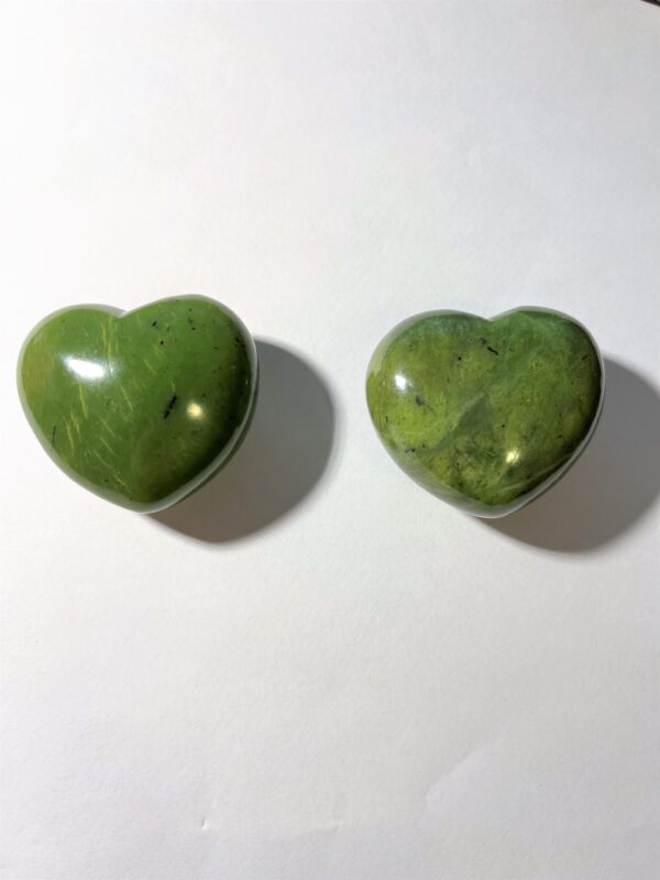 Jade/Nefrit Grön - Hjärta