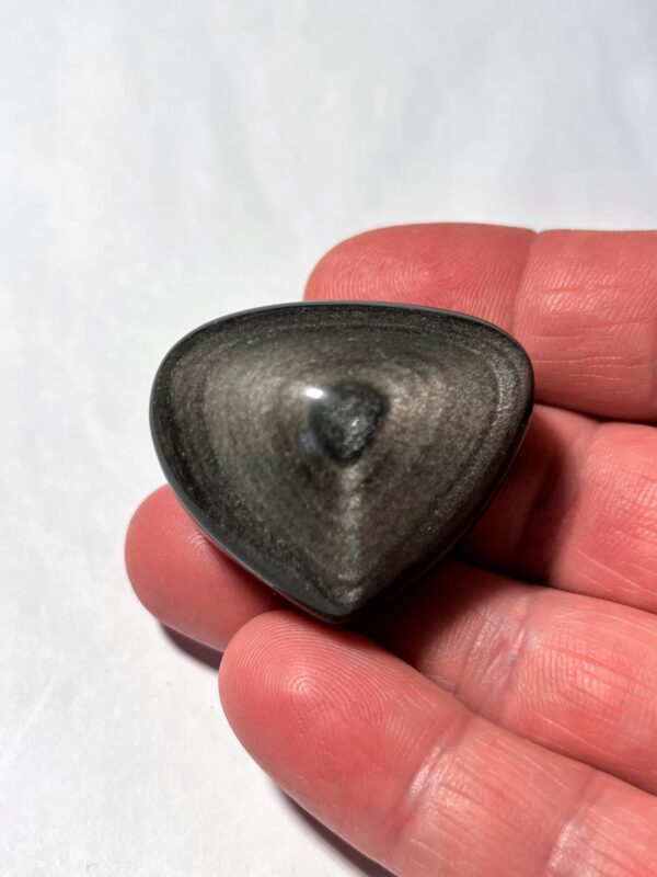 Obsidian - Silver "AAA" Hjärtform