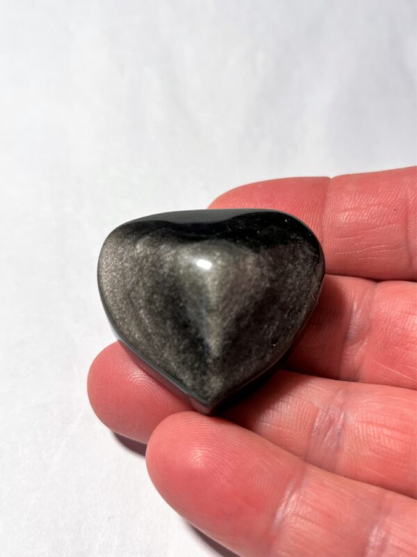 Obsidian - Silver "AAA" Hjärtform