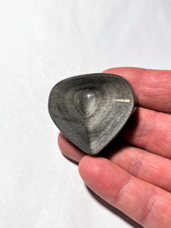 Obsidian - Silver "AAA" Hjärtform