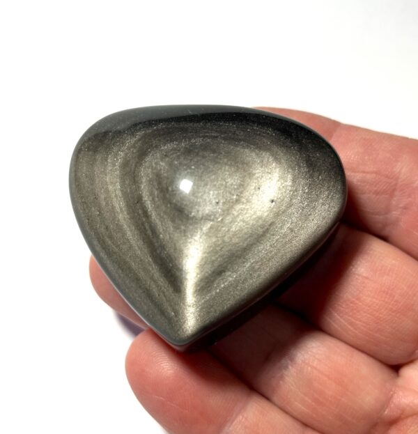 Obsidian - Silver "AAA" Hjärtform