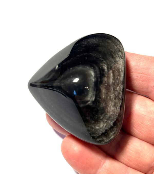 Obsidian - Silver "AAA" Hjärtform