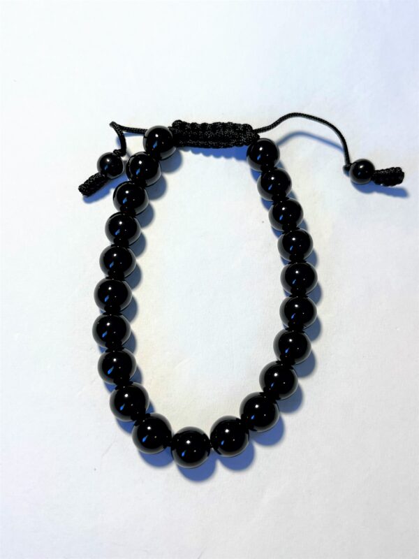 Onyx - Svart Armband (8 mm) "Lucky Charm"