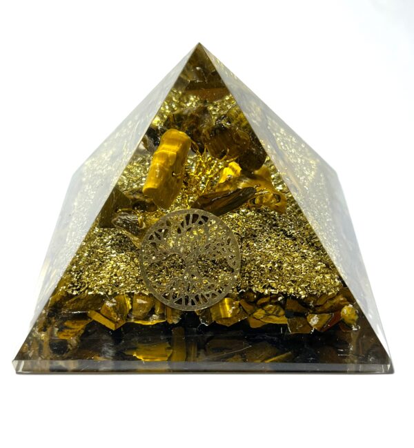 Orgonit Pyramid "Tigeröga"