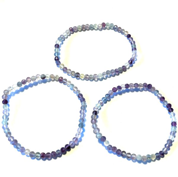 Fluorit Armband Facett (4 mm)